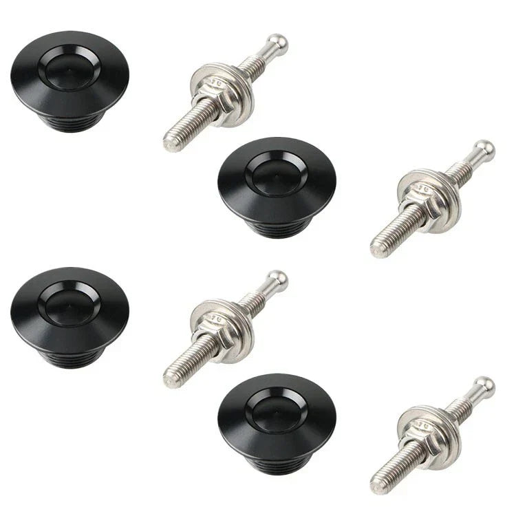 4 x Aluminum Fasteners for Car Trunk Fender Hatch Lid