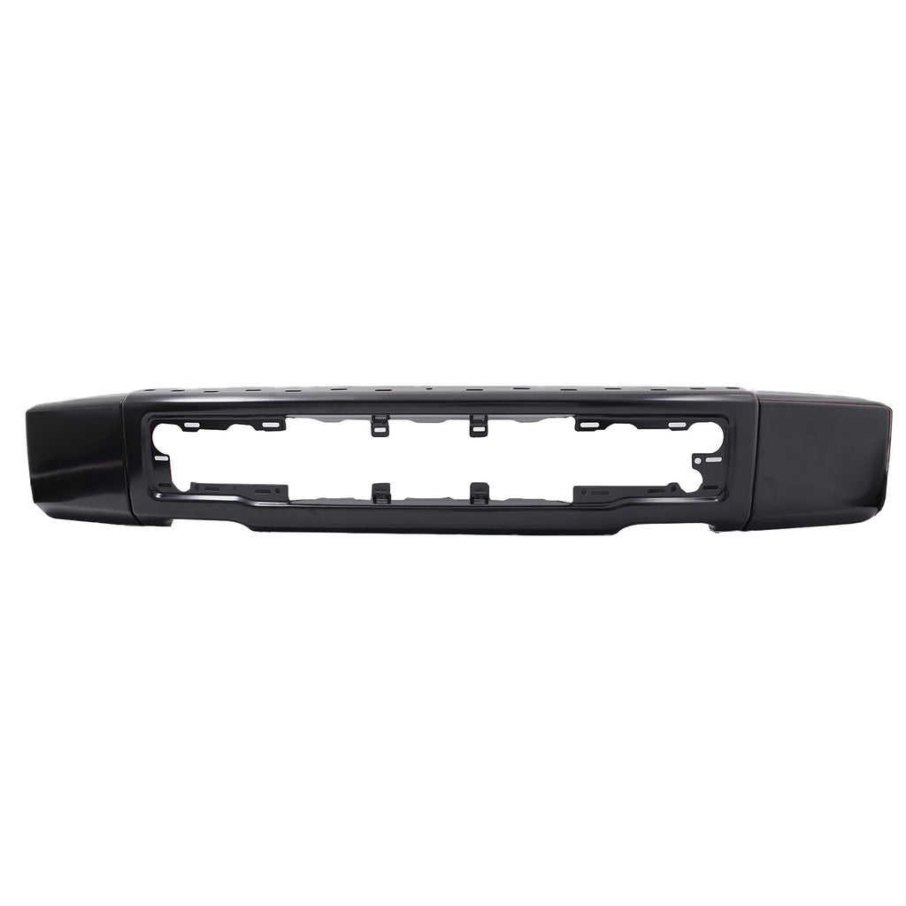 Front Bumper Face Bar for Ford F-150 (2015–2017) W/o Fog Light Holes Black Steel