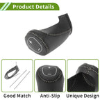 1 Pc Gear Shift Knob Cover for Chevrolet Malibu (2016–2020) Black Grey