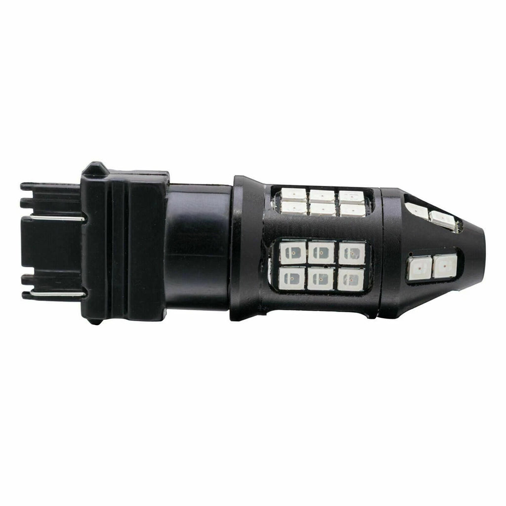 Red 3156 3157 40-SMD Flash Blinking Strobe LED Brake Tail Light Bulbs for 2x (2010-2020)