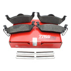 Set of 4 TRW Pro Rear Metallic Slotted Brake Pads for Ford F-150 (2004–2020)