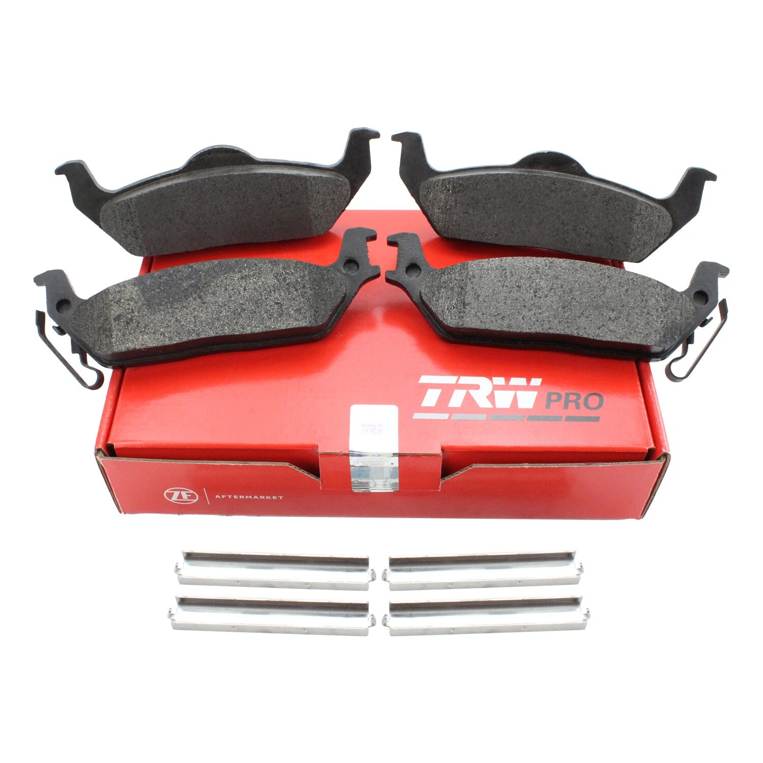 Set of 4 TRW Pro Rear Metallic Slotted Brake Pads for Ford F-150 (2004–2020)