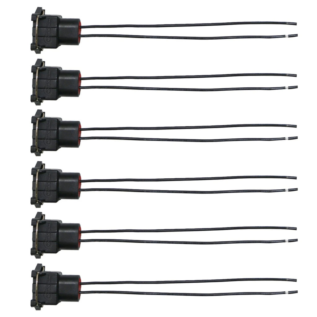 Set of 6 RC Fuel Injector Connectors for Pontiac LS2 LS6 (2005–2006)