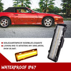 2X Clear LED Bumper Side Marker Lights for Chevy Camaro Pontiac Firebird (1982–1992)