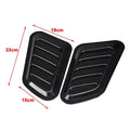 White Vent Car Intake Scoop Air Flow Hood Decorative Cover for Make & Model