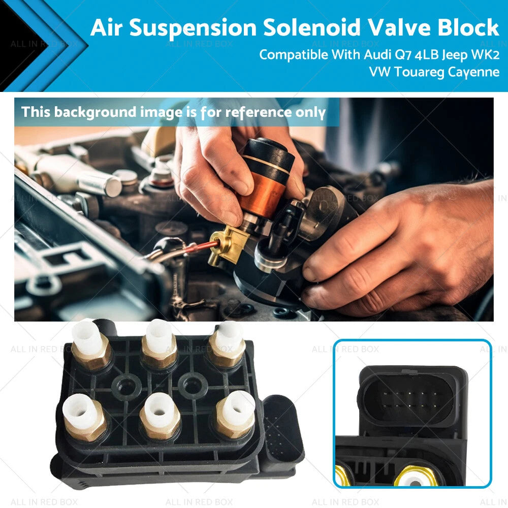 Air Suspension Solenoid Valve Block for Audi Q7 (2006–2015), Jeep WK2 (2011–2020), VW Cayenne (2003–2010)