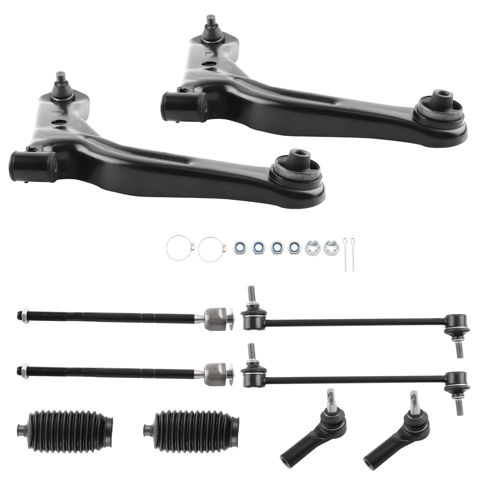 Front Struts w/Coil Spring + Control Arms for Ford Escape/Mariner/Tribute (2005–2009)
