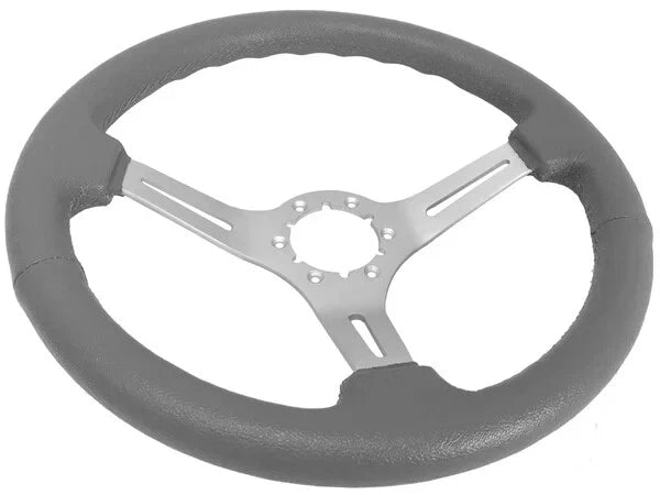 Steering Wheel Cover Leather Grip with Horn Button for 14 Inch Cars (2005–2025)
