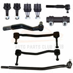 10 Piece Tie Rod Ball Joint Kit for Ford Excursion F250 F350 (2000–2005)