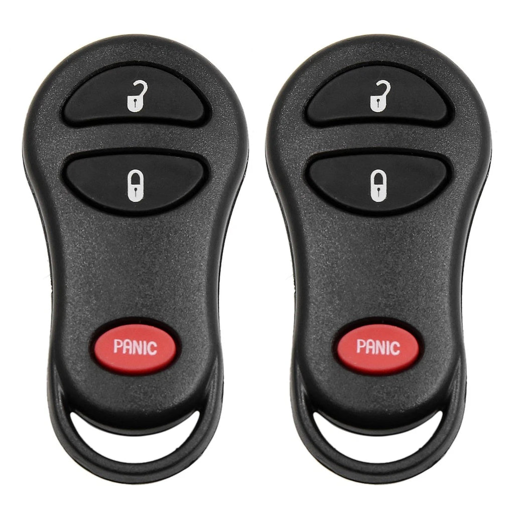 2X Key Fob Remote Case Shell Replacement 04686481 for Dodge (2001–2005)