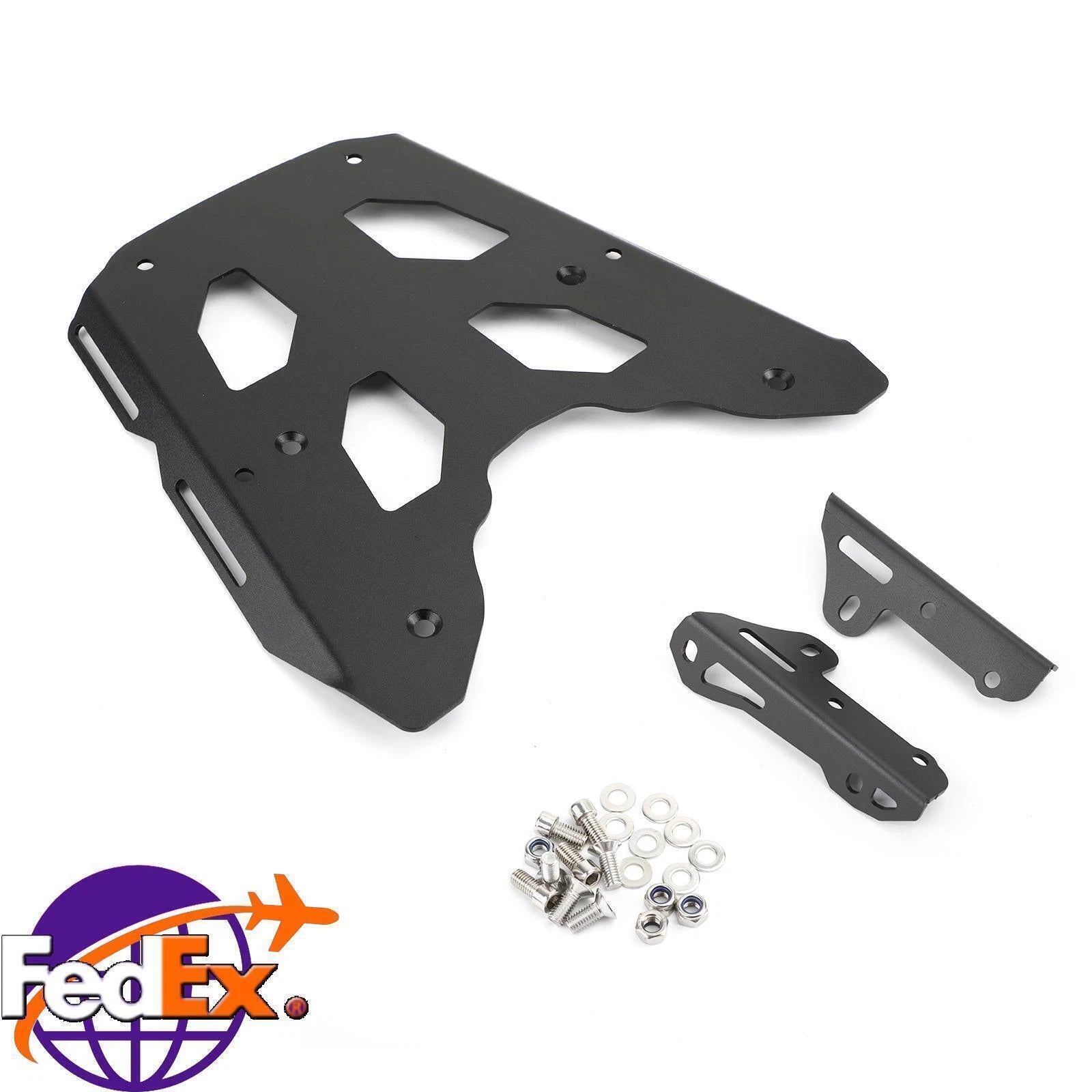 Black Rear Top Case Carrier Luggage Rack for Kawasaki KLE650 Versys 650 (2016–2019)