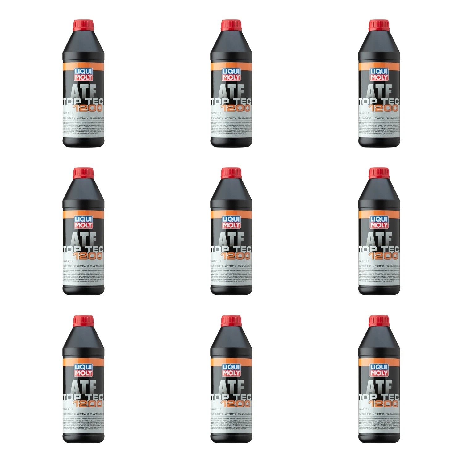 Set of 9 Liqui Moly Top Tec ATF 1200 Automatic Transmission Fluid (9L)