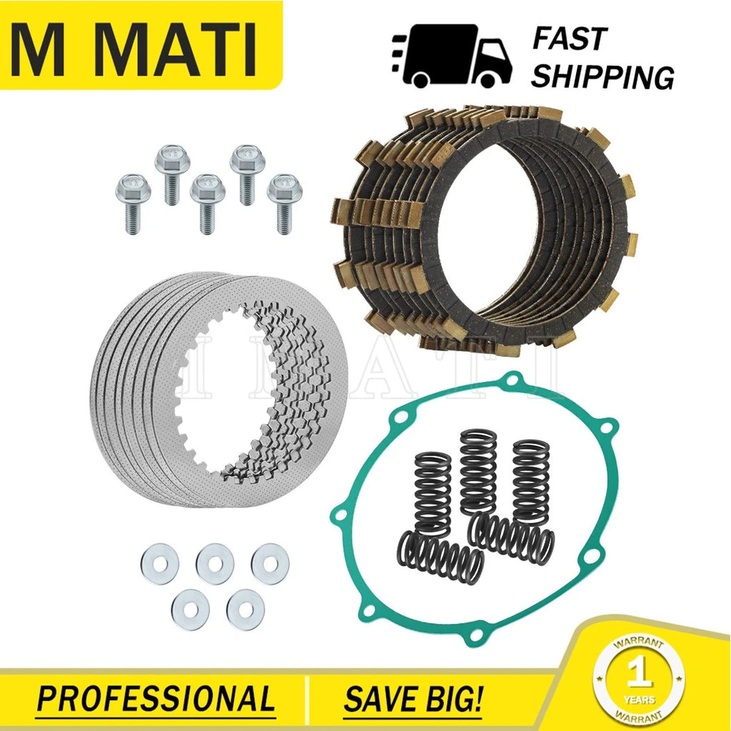 Clutch Plates Kit for Yamaha YZ250F WR250F (2001–2013) Friction Steel Gasket