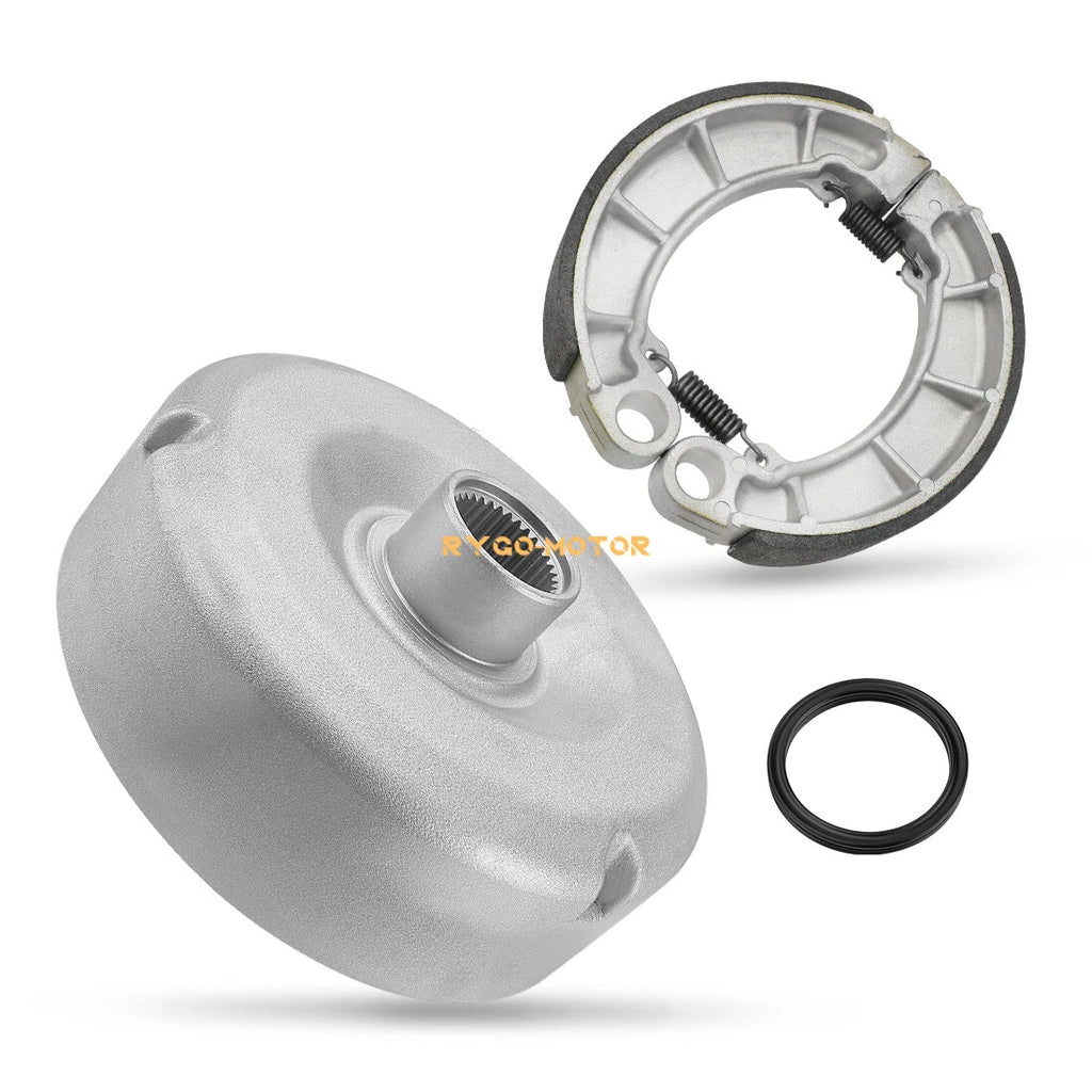 Rear Brake Drum Hub & Brake Shoes for Honda Rancher TRX420 (2007–2013)