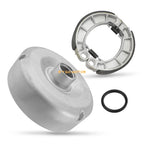 Rear Brake Drum Hub & Brake Shoes for Honda Rancher TRX420 (2007–2013)