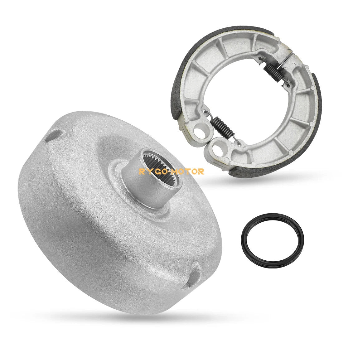 Rear Brake Drum Hub & Brake Shoes for Honda Rancher TRX420 (2007–2013)