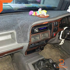 Grey Black Dash Mat Carpet Cover for Holden Rodeo Isuzu Ute (1997-2003)
