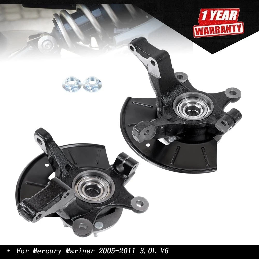 Front Knuckle & Wheel Hub Bearing for Mercury Mariner (2005â2011)