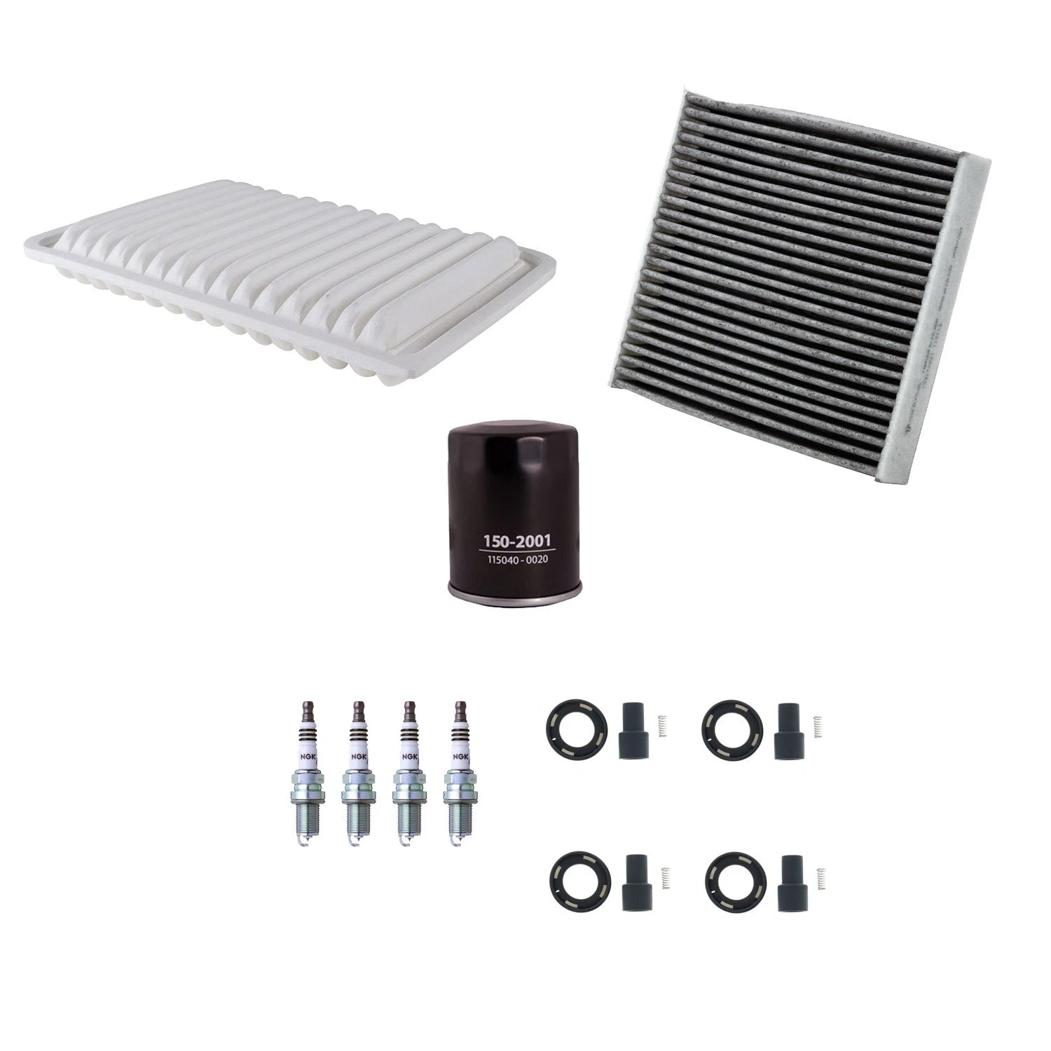 Tune Up Kit with 4 NGK Spark Plugs & Boots for Toyota Camry (2007–2009)
