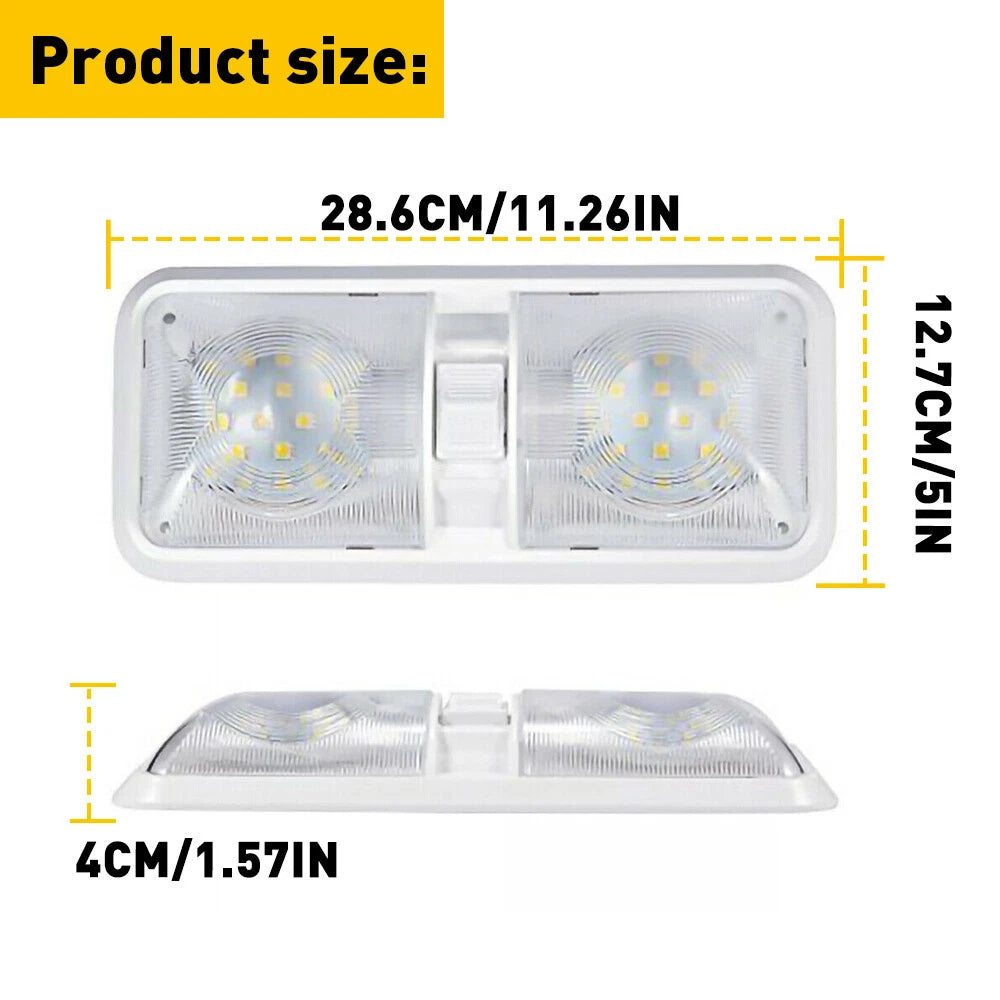 LED Ceiling Fixture for RV Camper Trailer (12V)