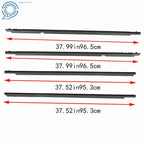 Set of 4 Door Weatherstrip Window Moulding Trim Seals for Toyota Corolla (2011)
