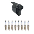 Set of 8 Hitachi Ignition Coils & Bosch Platinum Spark Plugs for Dakota Ram 3500 (1994–2003)