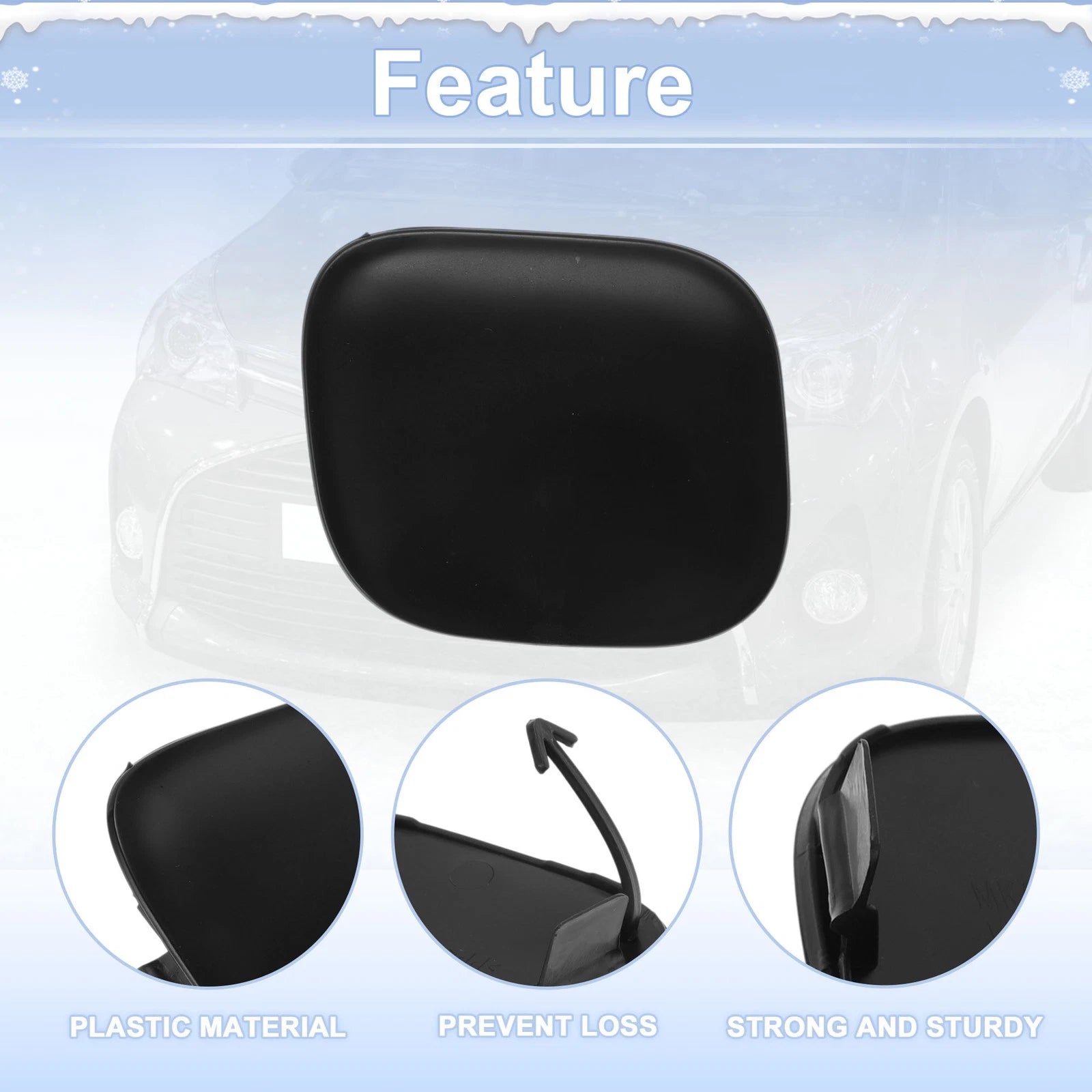 Tow Hook Cover Cap for Toyota RAV4 (2009–2012) No. 5328642928