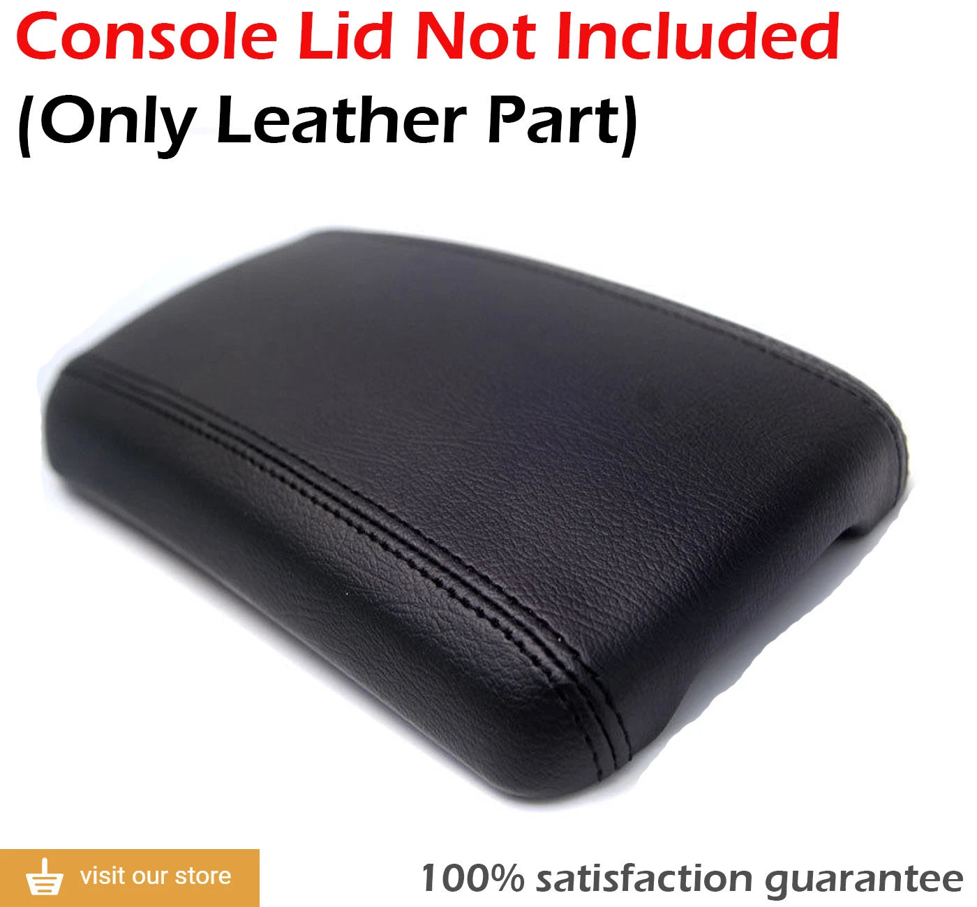 Leather Synthetic Center Console Armrest Cover for Kia Forte (2010–2013)