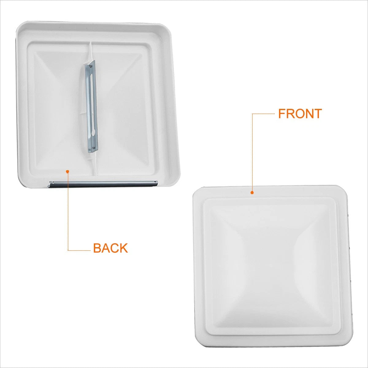 Impact-Resistant Vent Lids for Recreational Vehicle (14" x 14")