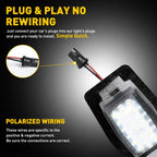 2X AUXITO LED License Plate Lights for Ford Escape (2001–2007)