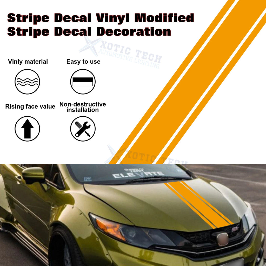 Hood Stripe Vinyl Decal for Universal Vehicle (2010-2020)