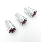Mini Toggle Switch Extension Chrome Metal Purple Crystal for Kenworth (Set/3)