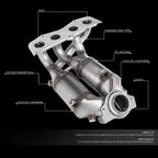 Performance Catalytic Converter Exhaust Manifold Kit for Toyota RAV4 (2001–2003)
