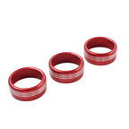 Set of 2 Red AC Climate Control Knob Ring Covers for Subaru Forester XV Crosstrek WRX