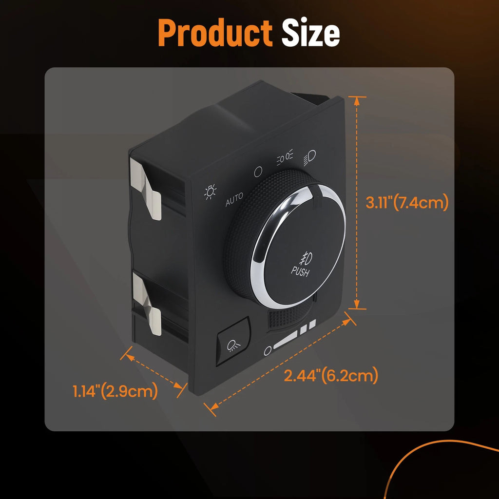 Headlight Fog Lamp Switch for Ram 1500 2500 3500 4500 5500 (2013–2021)