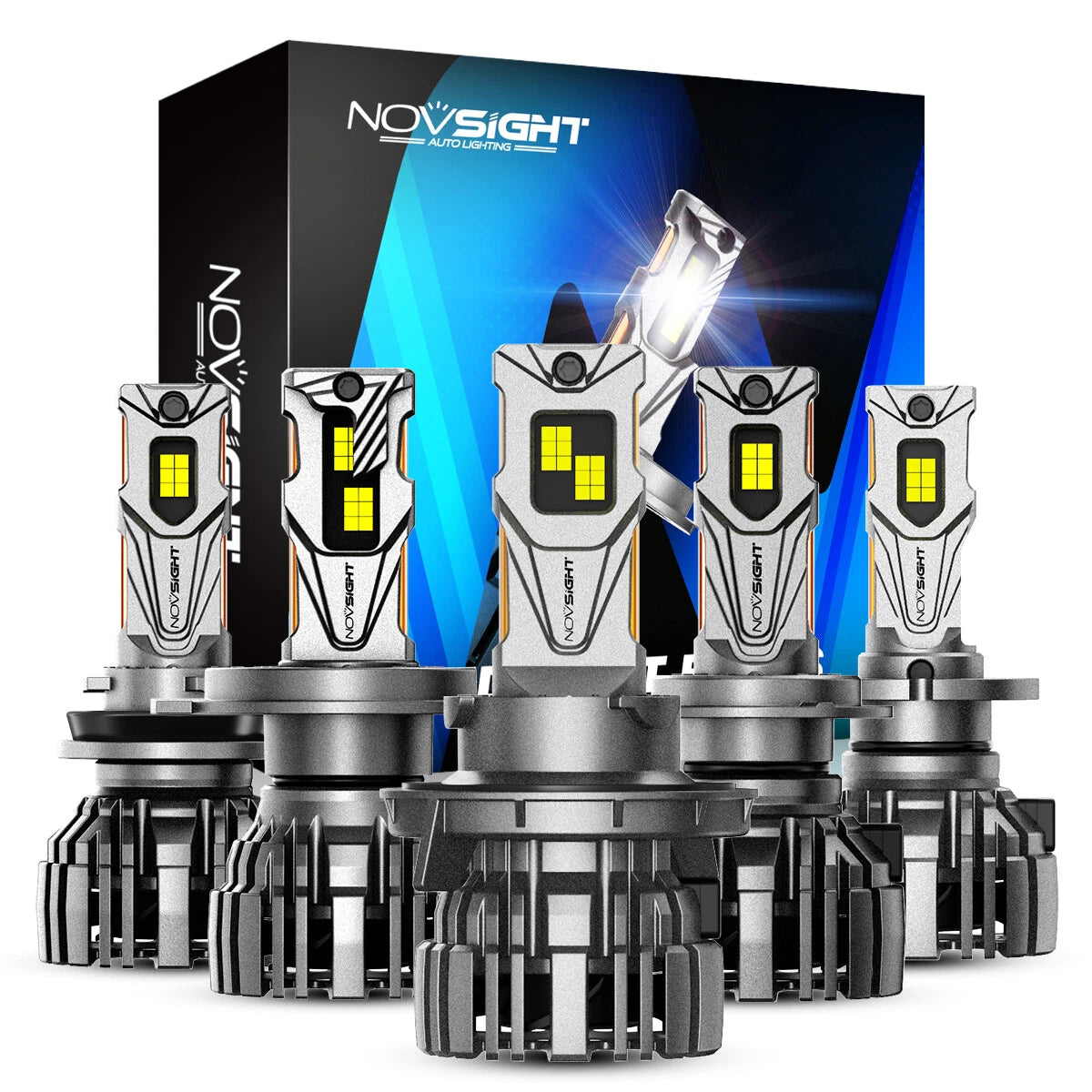 H11 9005 9006 H4 H7 H13 LED Headlight Bulbs Kit for Universal Vehicles