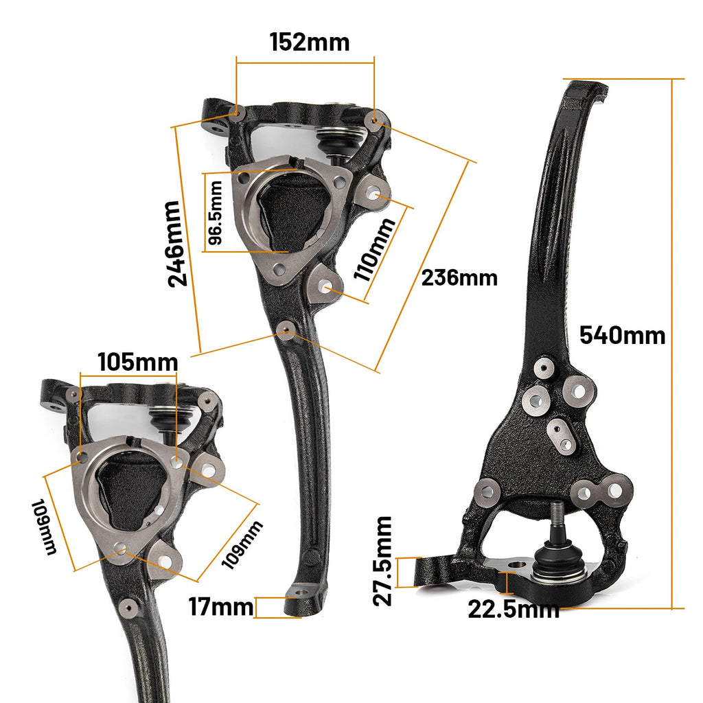 Front Right Steering Knuckle for Chrysler Dodge Challenger (2012–2021) 5168420AE