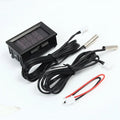 Red Blue LED Dual Digital Display Intercooler Supercharger Temp Gauge for Car