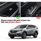 Carbon Fiber Black Inner Window Switch Panel Trim for Honda CR-V (2017-2022)