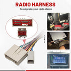 Radio Stereo Install Wire Harness Adapter RCA Plug for Ford F-150 (2004–2010)