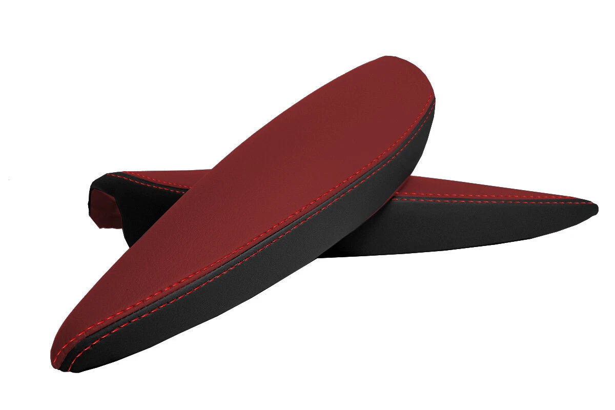 Armrest Door Panel Cover for Mini Cooper R55 (2007–2015) Red & Black