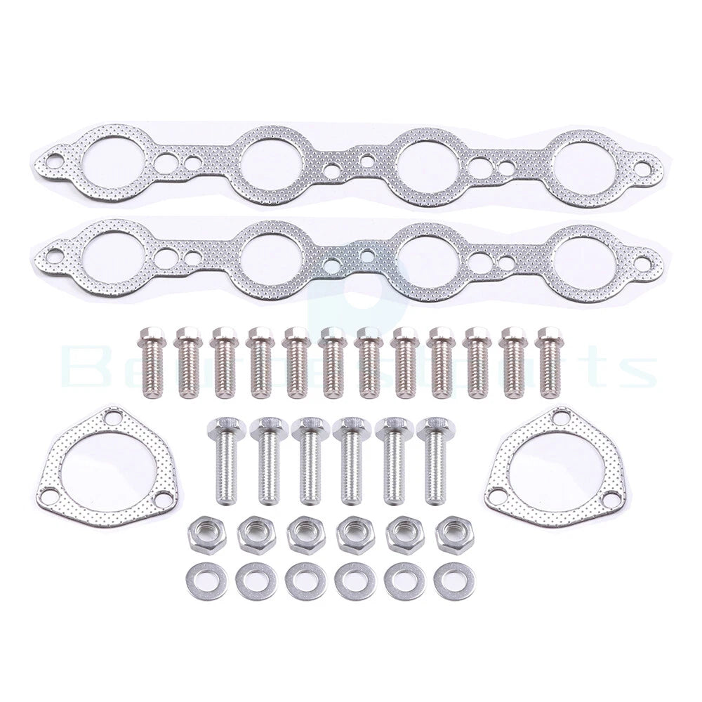 Pair Slotted 4-1 Shorty Exhaust Manifold Header + Collectors for Sonoma S15 S10