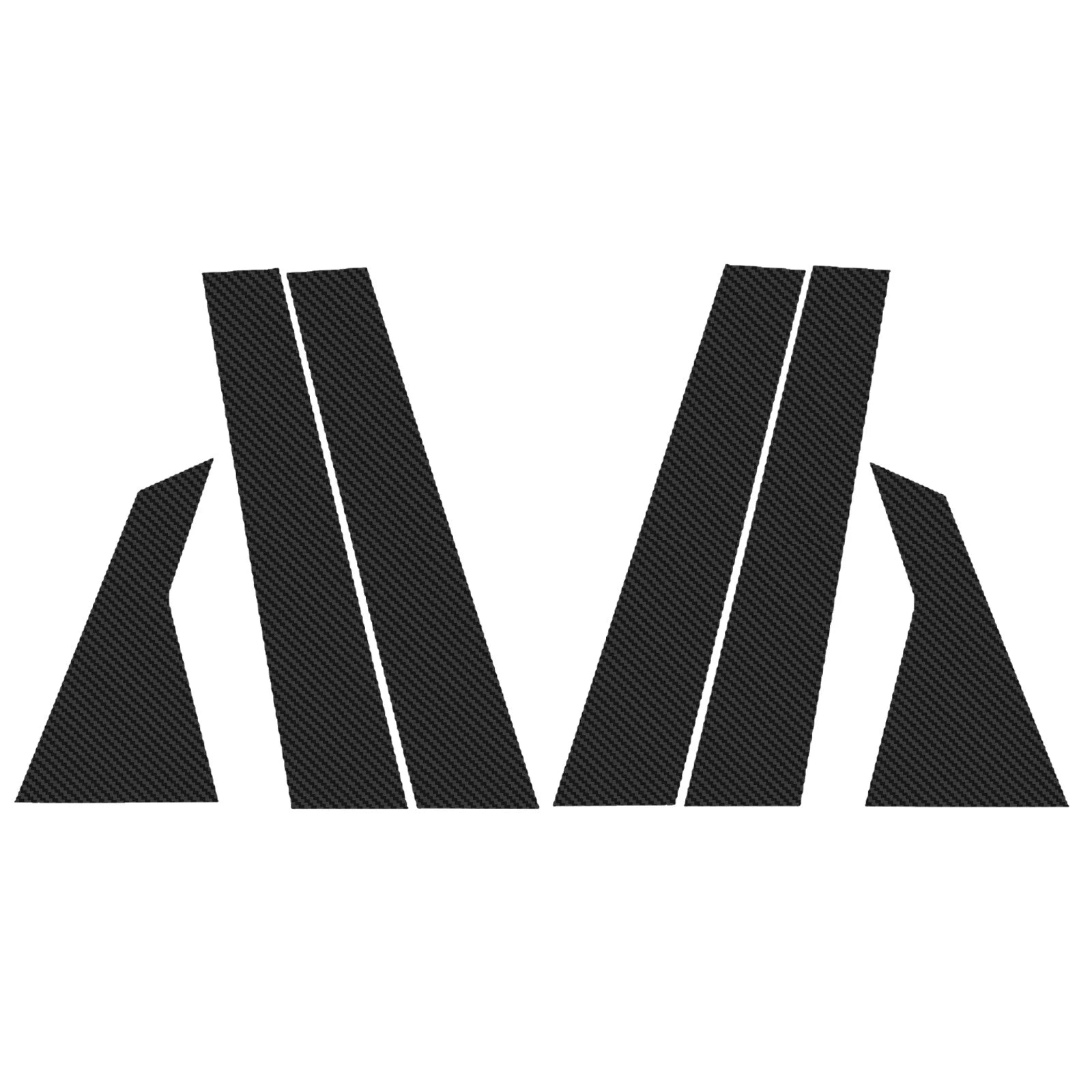 Door Window Pillar Posts Vinyl Decals for Honda Civic (2016-2021)