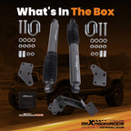 Dual Steering Stabilizers Kit for Ram 2500 3500 (2014–2026) 4WD 2.5" Lift