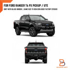 Rear Tailgate Insert Letters Decal Sticker for Ford Ranger PX3 (2018-2021)