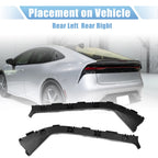 1 Pair Rear Bumper Bracket for Toyota Prius (2001–2009) 52576-47011 Plastic Black