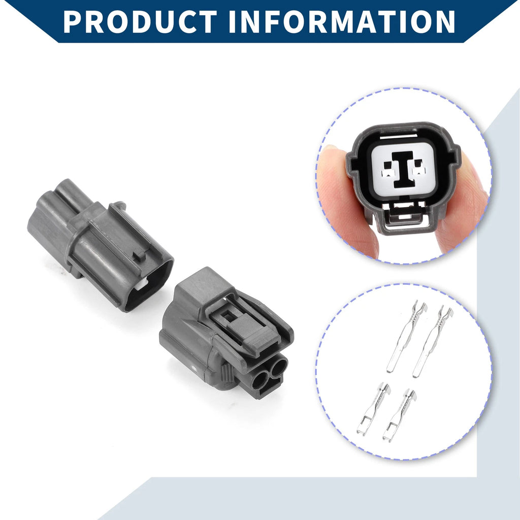 2 Pin Cable Horn Rear Door Lock Motor Connector Plug for Honda 