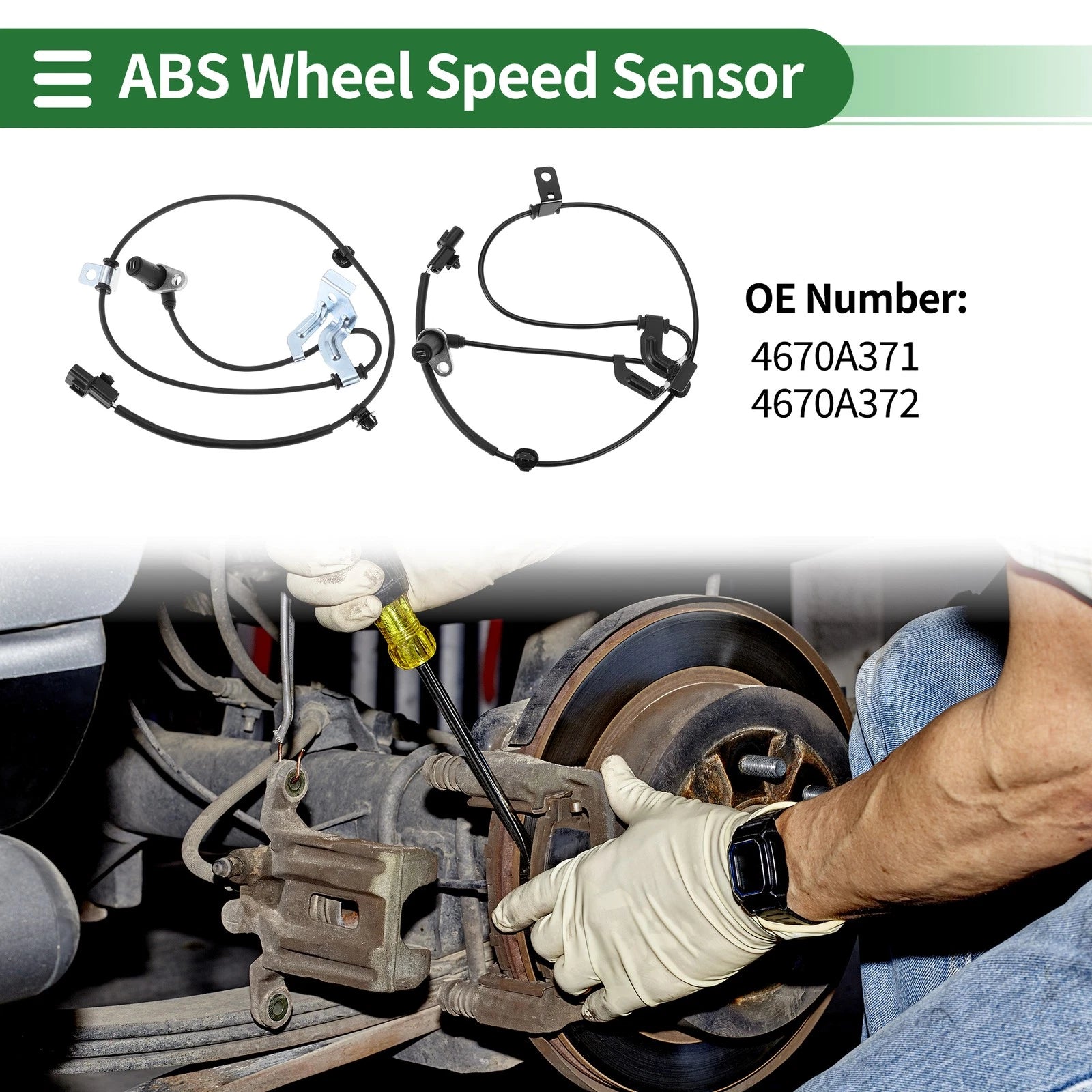 ABS Wheel Speed Sensor Kit No.4670A371 for Mitsubishi Galant (1994–2002)