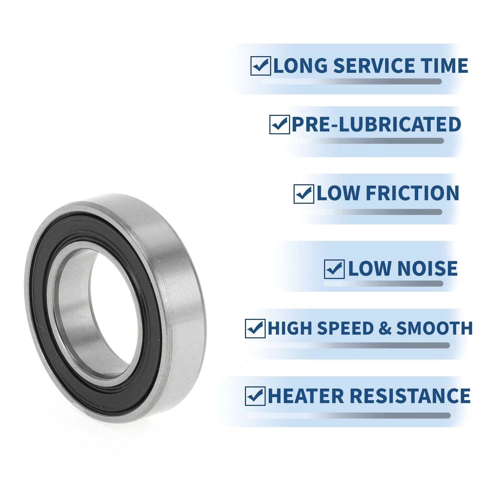 Deep Groove Ball Bearing P5 for Scooter Skateboard Wheel (17x30x7mm)