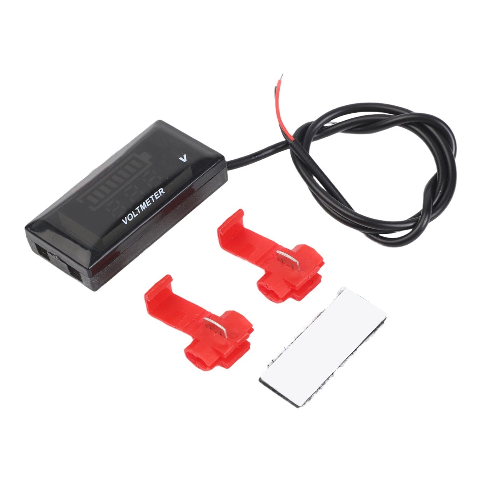 Voltmeter for Vehicle Monitoring DC12-150V Clear LCD Display